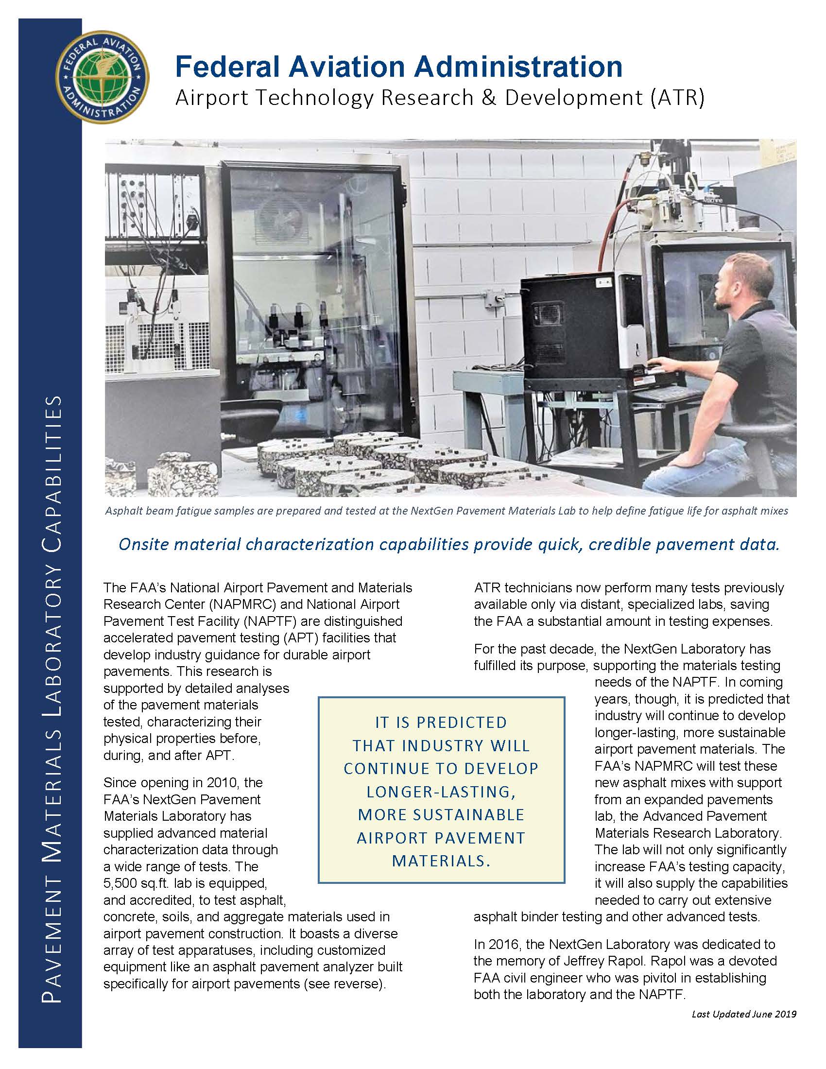 Pavement Materials Laboratory Capabilities